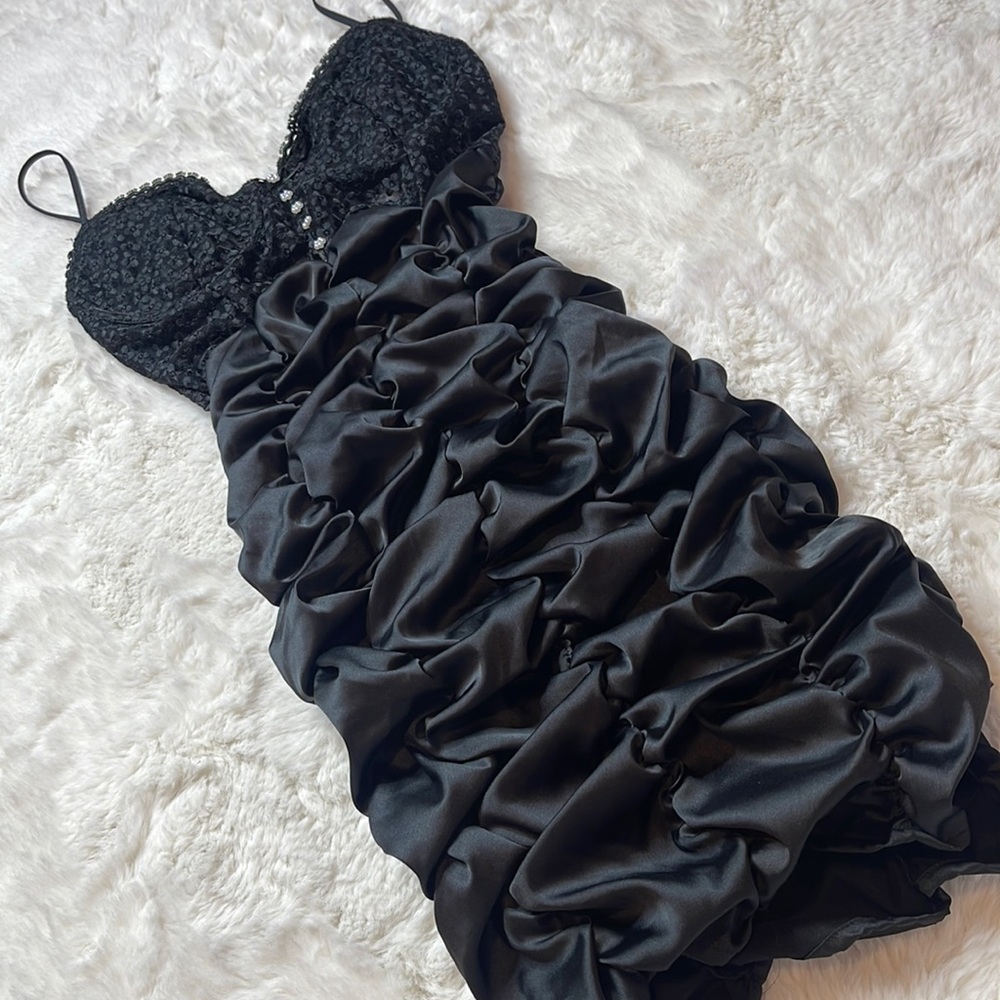 for love & lemons black mini dress - SIZE: XS